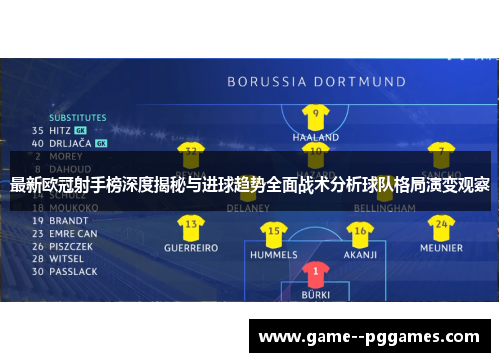 最新欧冠射手榜深度揭秘与进球趋势全面战术分析球队格局演变观察